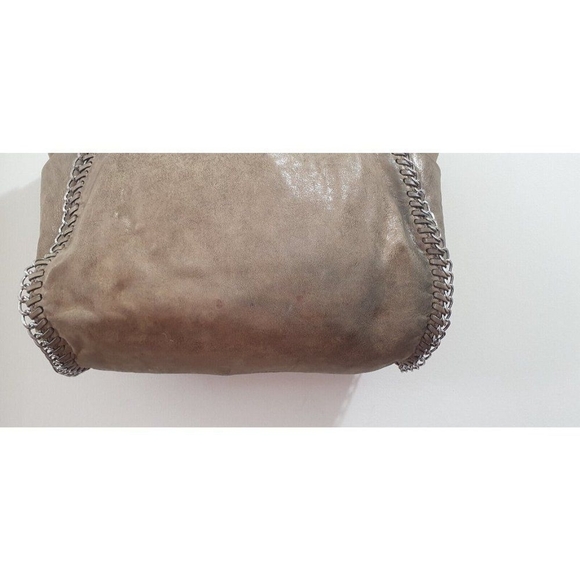 Michael Kors Handbag Women L Chelsea Metallic Tan Whipstitch Tassel Shoulder Bag - Picture 9 of 16